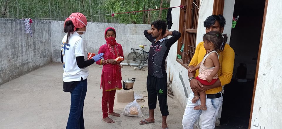 7th Distribution Drive at Lalru and Kauli Majra Derabassi on 12th April 2020 Drive Photo